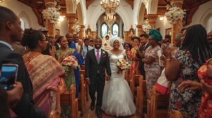 mariage à l'église sénégalaise
